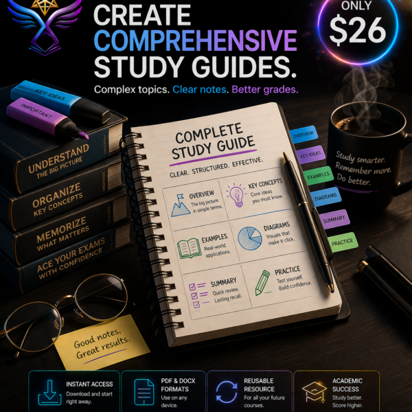Create Comprehensive Study Guides